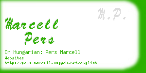 marcell pers business card